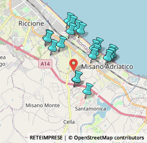 Mappa Via Grotta, 47843 Misano Adriatico RN, Italia (1.641)