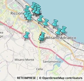 Mappa Via Grotta, 47843 Misano Adriatico RN, Italia (2.01)