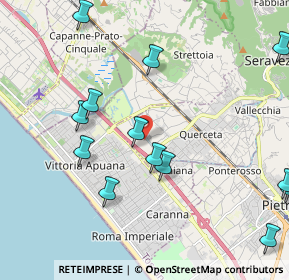 Mappa Via Ciocche, 55047 Forte dei Marmi LU, Italia (2.51923)