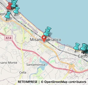 Mappa Via Nino Bixio, 47843 Misano Adriatico RN, Italia (3.5775)