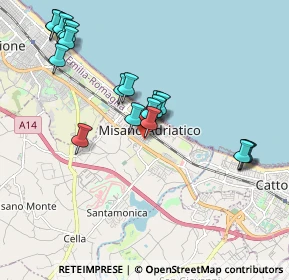 Mappa Via Nino Bixio, 47843 Misano Adriatico RN, Italia (2.03368)