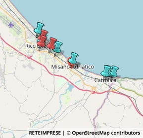 Mappa Via Nino Bixio, 47843 Misano Adriatico RN, Italia (3.71727)