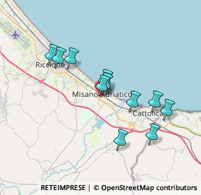 Mappa Via Nino Bixio, 47843 Misano Adriatico RN, Italia (3.21273)