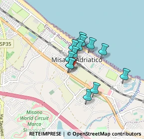 Mappa Via Nino Bixio, 47843 Misano Adriatico RN, Italia (0.58538)