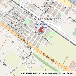 Mappa Via F. Lli Bandiera, 26, 47843 Misano Adriatico, Rimini (Emilia Romagna)