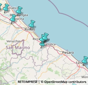 Mappa Via Nino Bixio, 47843 Misano Adriatico RN, Italia (24.47545)