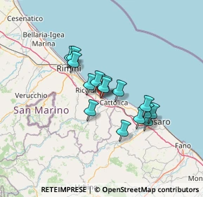 Mappa Via Nino Bixio, 47843 Misano Adriatico RN, Italia (10.28867)