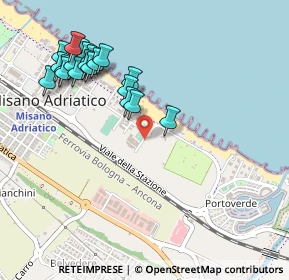 Mappa Via Massimo D'Azeglio, 47843 Misano Adriatico RN, Italia (0.543)