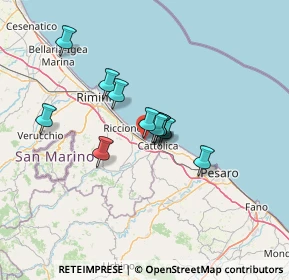 Mappa Via Massimo D'Azeglio, 47843 Misano Adriatico RN, Italia (9.21667)