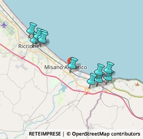 Mappa Via Massimo D'Azeglio, 47843 Misano Adriatico RN, Italia (3.85091)