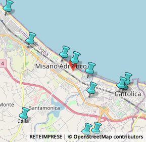 Mappa Via Massimo D'Azeglio, 47843 Misano Adriatico RN, Italia (2.59917)