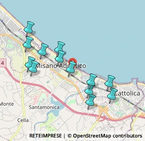 Mappa Via Massimo D'Azeglio, 47843 Misano Adriatico RN, Italia (1.94692)