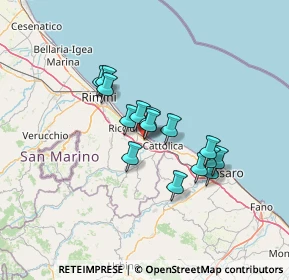 Mappa CAP, 47843 Misano Adriatico RN, Italia (10.28867)