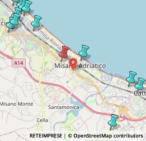 Mappa CAP, 47843 Misano Adriatico RN, Italia (3.43231)