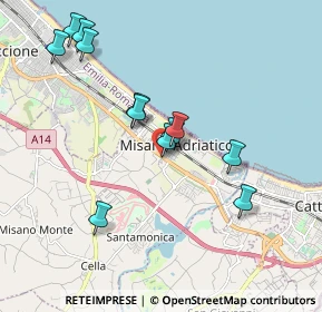 Mappa CAP, 47843 Misano Adriatico RN, Italia (1.8775)
