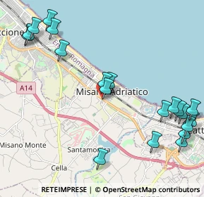 Mappa CAP, 47843 Misano Adriatico RN, Italia (2.748)