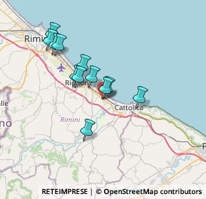 Mappa CAP, 47843 Misano Adriatico RN, Italia (6.16333)