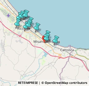 Mappa CAP, 47843 Misano Adriatico RN, Italia (3.79417)