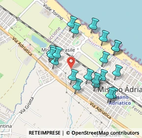 Mappa Via Rossini, 47843 Misano Adriatico RN, Italia (0.4565)