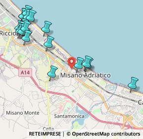 Mappa Via Rossini, 47843 Misano Adriatico RN, Italia (2.7865)
