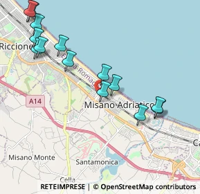 Mappa Via Rossini, 47843 Misano Adriatico RN, Italia (2.33214)