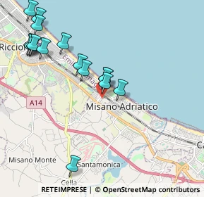 Mappa Via Rossini, 47843 Misano Adriatico RN, Italia (2.31)