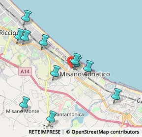 Mappa Via Rossini, 47843 Misano Adriatico RN, Italia (2.23091)