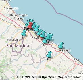 Mappa Via Rossini, 47843 Misano Adriatico RN, Italia (9.75667)