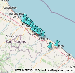 Mappa Via Rossini, 47843 Misano Adriatico RN, Italia (9.17286)