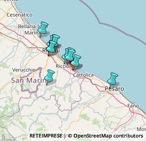 Mappa Via Rossini, 47843 Misano Adriatico RN, Italia (10.50917)