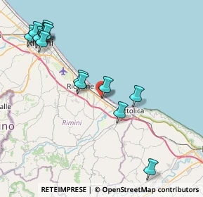 Mappa Via Rossini, 47843 Misano Adriatico RN, Italia (9.67)