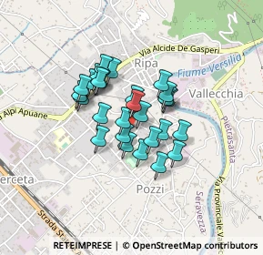 Mappa Via Trento, 55047 Seravezza LU, Italia (0.30714)