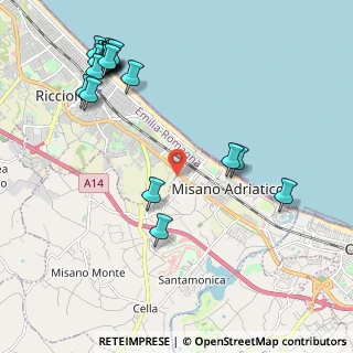 Mappa Via Piero Gobetti, 47843 Misano Adriatico RN, Italia (2.7005)