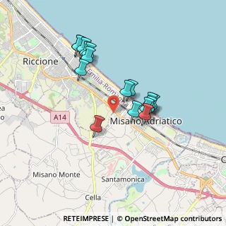 Mappa Via Piero Gobetti, 47843 Misano Adriatico RN, Italia (1.6025)