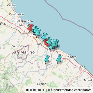 Mappa Via Piero Gobetti, 47843 Misano Adriatico RN, Italia (9.07)