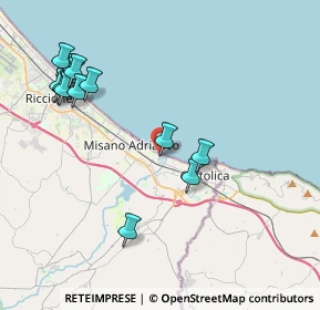 Mappa Via Passeggiata dei Fiori, 47843 Misano Adriatico RN, Italia (4.54154)