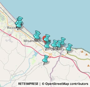 Mappa Via Passeggiata dei Fiori, 47843 Misano Adriatico RN, Italia (3.27615)