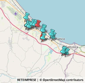 Mappa Via Salta, 47843 Villaggio Argentina RN, Italia (3.01938)