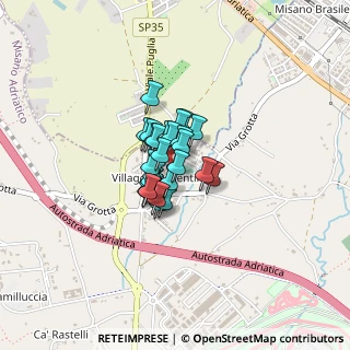 Mappa Via Fratelli Cervi, 47838 Riccione RN, Italia (0.21259)