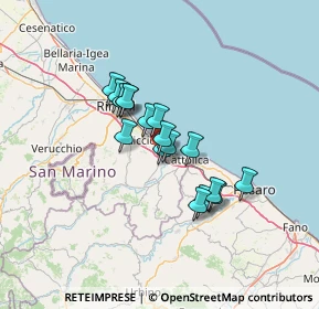 Mappa Via Salta, 47843 Villaggio Argentina RN, Italia (9.65353)