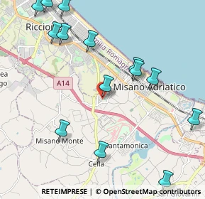 Mappa Via Salta, 47843 Villaggio Argentina RN, Italia (2.62071)