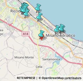 Mappa Via Salta, 47843 Villaggio Argentina RN, Italia (2.47714)