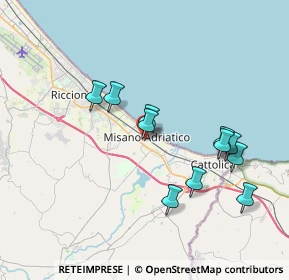 Mappa Via Cesare Battisti, 47843 Misano Adriatico RN, Italia (3.58091)