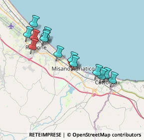 Mappa Via Cesare Battisti, 47843 Misano Adriatico RN, Italia (3.70643)