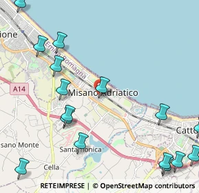 Mappa Via Cesare Battisti, 47843 Misano Adriatico RN, Italia (3.0325)