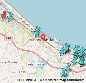 Mappa Via Cesare Battisti, 47843 Misano Adriatico RN, Italia (3.219)