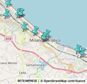 Mappa Via Cesare Battisti, 47843 Misano Adriatico RN, Italia (2.74917)