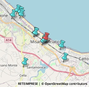 Mappa Via Cesare Battisti, 47843 Misano Adriatico RN, Italia (1.92167)