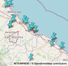 Mappa Via Cesare Battisti, 47843 Misano Adriatico RN, Italia (20.63)