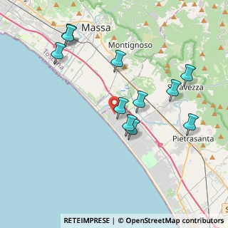 Mappa Via A. Canova, 55042 Forte dei Marmi LU, Italia (4.04818)